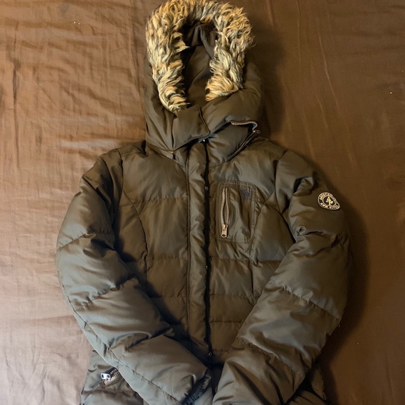 Fur puffer coat - Picture 2 of 5